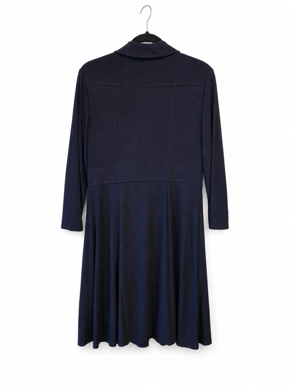 Tommy Hilfiger Navy Fit & Flare Zip Front Dress Size 8 - Picture 3 of 4